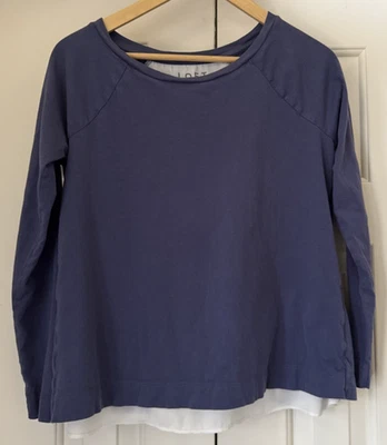 CAMISA LOFT para mujer mixta espalda dividida manga 3/4 púrpura-azul blanco TALLA XS Foto 1 de 4