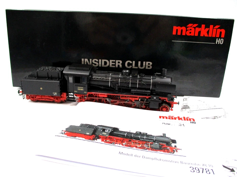 Märklin 39781 H0-AC -  Dampflok BR 78.10 der DB mfx Vollsound DSS DCC in OVP. - Bild 1 von 4