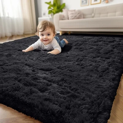 Indoor Shaggy Fluffy Area Rugs Ultra Soft Large Fluffy Floor Rug Mat for Bedroom - Image 1 of 4