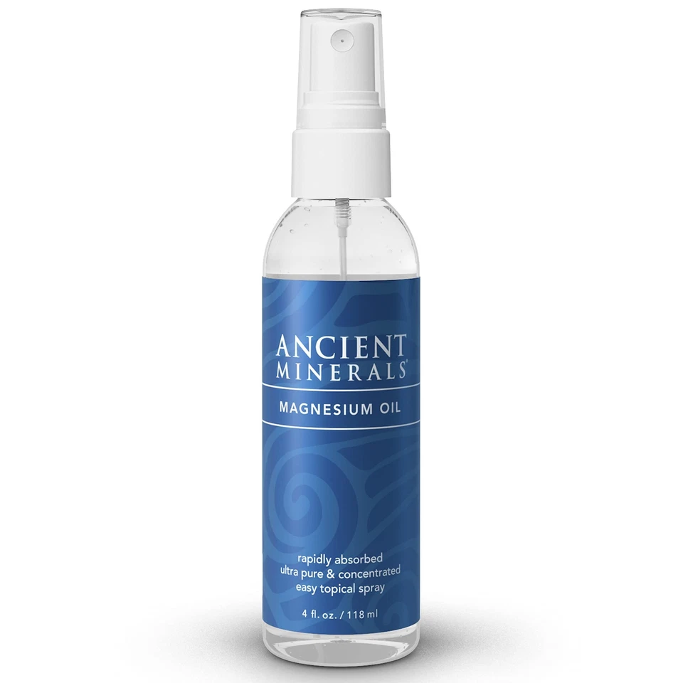 Ancient Minerals Magnesium Oil Spray Bottle of Pure Genuine Zechstein 4oz  - Image 1 of 4