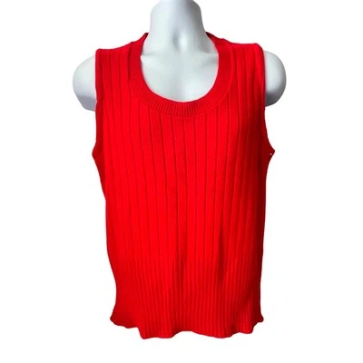 VINTAGE 70s Towncraft Scoop Neck Sweater Vest Size Medium - Image 1 of 4