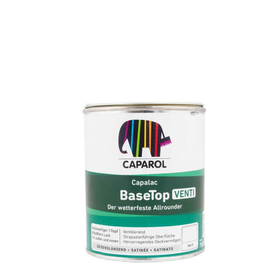 Caparol Capalac BaseTop Venti 0,75L weiß, Holzlack, wetterbeständig - Bild 1 von 1