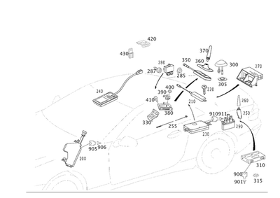 Antena Original Mercedes-Benz 203-820-05-75 Foto 1 de 2