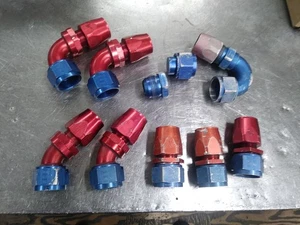 AN 16 Aluminum 16AN Fittings Hose end straight 150 90 45 1" Aeroquip cap plug - Picture 1 of 9