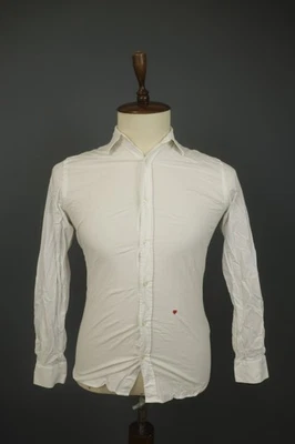 Moschino White Cotton Classic Long Sleeve Button-Up Dress Shirt Size 37 / 14.5 - Image 1 of 4