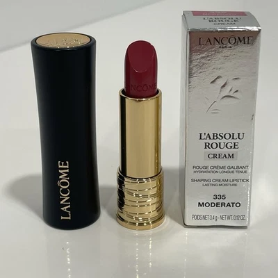 Lápiz labial en crema Lancome L'Absolu Rouge 335 MODERATO 0,12 OZ. Tamaño Completo Nuevo En Caja Foto 1 de 4