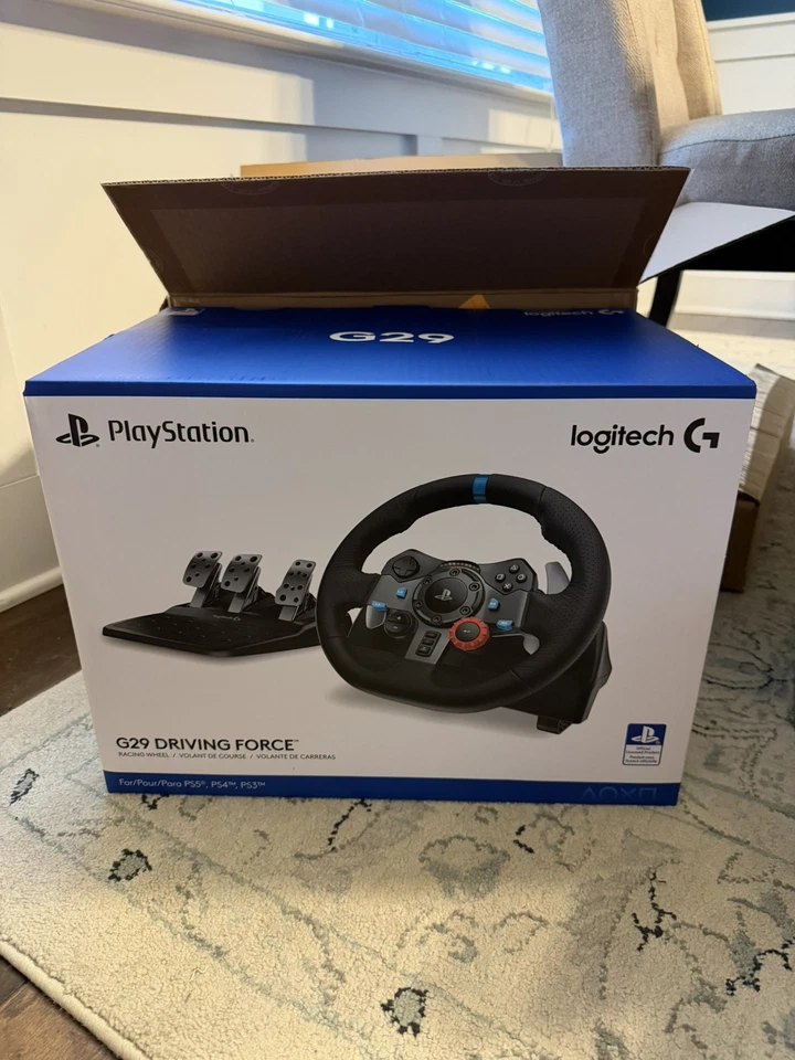 Logitech G29 Driving Force Racing Wheel & Pedals para PS3 / PS4 / PS5 Foto 1 de 1