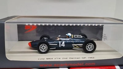 SPARK S1815 1/43 F1 LOLA MK4 JOHN SURTEES 2nd GERMAN GP 1962 RARE MODEL - Immagine 1 di 4