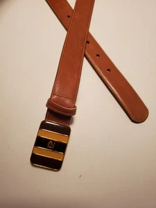 Vintage 70er Pierre Cardin Paris Schnalle Kalbsleder am Handschuh Leder Herren Gürtel Gr. 36 - Bild 1 von 12