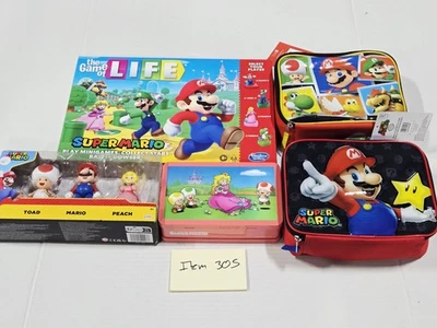 Lote Juego de Super Mario Juego de la Vida Figuras Fiambreras Paquete Sapo Melocotón Foto 1 de 4