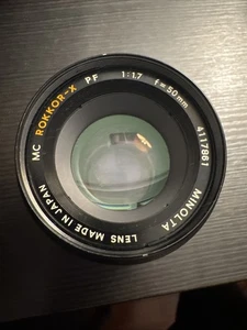 Minolta MD Rokkor-X f/1:1.7 50mm  VERY GOOD #4117861 Mint Condition - Picture 1 of 3