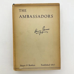 The Ambassadors Henry James Hardcover Book 1948 Psychological Fiction - Picture 1 of 23