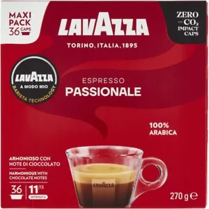 36 / 54 / 108 / 144/ 216 / 360 / 720 Capsule Caffè Lavazza A Modo Mio PASSIONALE - Foto 1 di 1