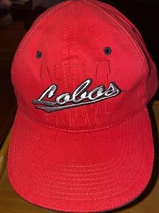 NMU Lobos Red Strap Back Hat Cap Embroidered NCAA New Mexico One Size - Picture 1 of 9