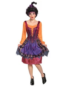 Travestimento Donna Hocus Pocus Mary Vestito Halloween Costume Medio - Foto 1 di 1