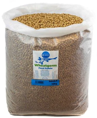 Wheatgerm floating koi & goldfish ULTRA LOW WASTE feed pellets 10kg - Image 1 of 4