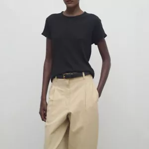 Womens THE ROW New Crew Neck Short Sleeve Cotton Simple Temperament T-Shirt - Picture 1 of 16