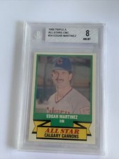 1988 Triple A All-Stars CMC Edgar Marrinez #34 BGS 8 NM-MT Calgart Cannons