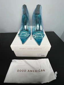 NEU! Good American Cinder-F**king RELLA Damen blau Größe 11 (passt 10 & 10,5) - Bild 1 von 3