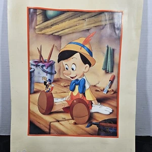 Vintage 1993 Walt Disney Pinocchio Exclusive Commemorative Lithograph Photo - Picture 1 of 24