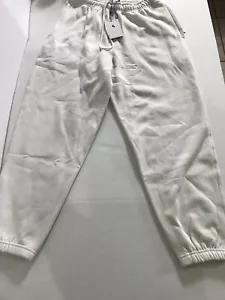 Nike Solo Swoosh Fleece Pants Phantom White CW5460-030 Men’s Size Medium - Picture 1 of 8