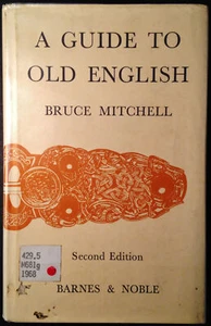 A Guide to Old English by Bruce Mitchell, 1st US Edition 1968, HC/DJ; ExLib - Picture 1 of 8