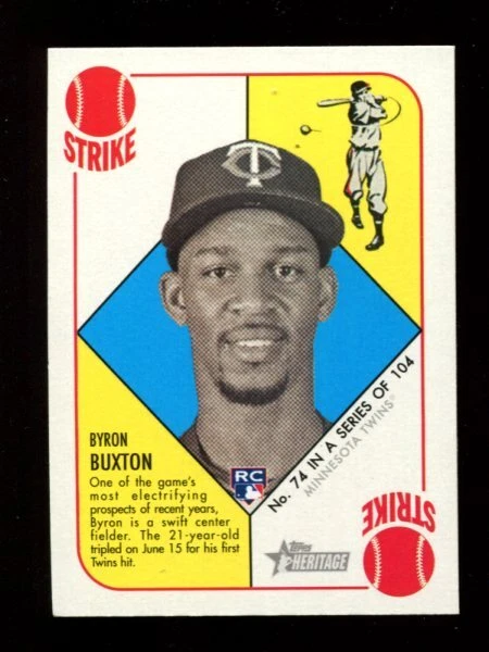 2015 Topps Heritage '51 Byron Buxton #74 RC TWINS - Image 1 of 1