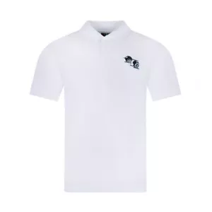 Bowls Polo Shirt White Unisex Sport Shirt Collar Logo Lawn Bowling Mens S-5XL - Picture 1 of 1