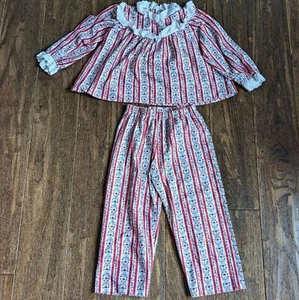 Lanz of Salzburg Toddler Girl Floral Pajama Set Size 2-3T? - Picture 1 of 5