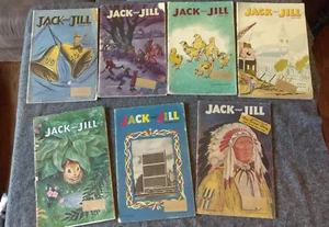 Jack and Jill Kids Magazine Qty 7 Back Issues from 1952 - Puzzles and Crafts - Picture 1 of 4