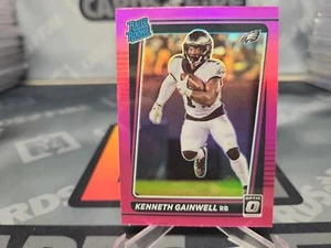 2021 Donruss Optic Kenneth Gainwell RC Rated Rookie Card Pink Prizm Eagles - Picture 1 of 2