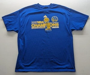Golden State Warriors Shirt Mens 3XL 2017 NBA Champions Blue Adidas - Picture 1 of 7