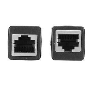 2x Cable Coupler RJ45 LAN Connector Embedded Type Female To Female Adapter Fo CB - Afbeelding 1 van 10