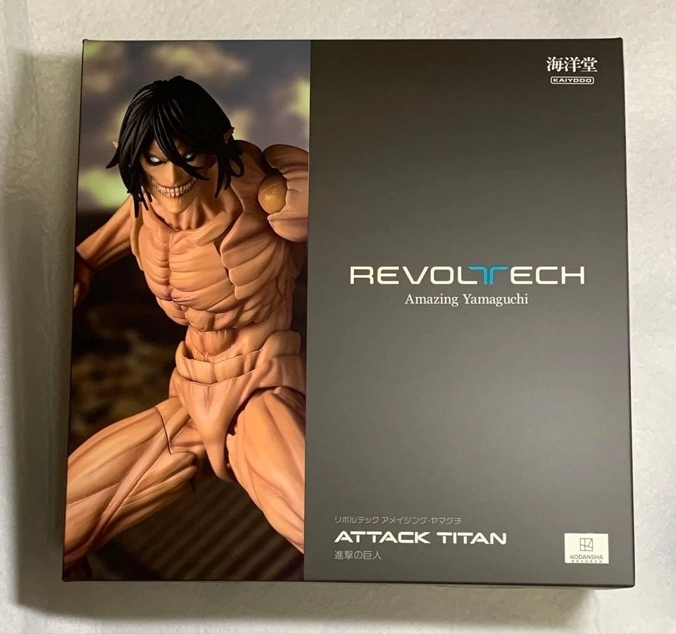 Revoltech Yamaguchi Attack on Titan Eren Yeager Kaiyodo Action Figure