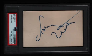 Johnny Unitas (d.2002) firmado 3x5 tarjeta índice PSA automático Colts NFL HOFer - Imagen 1 de 2