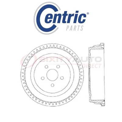 Centric C-TEK Brake Drum for 1996-2000 Plymouth Grand Voyager 2.4L 3.0L 3.3L ru Foto 1 de 4