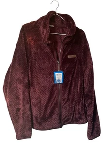 Columbia 'Fireside' Women's Sherpa Pullover Jacket 1/4 Zip Size 2x Burgundy - Picture 1 of 5