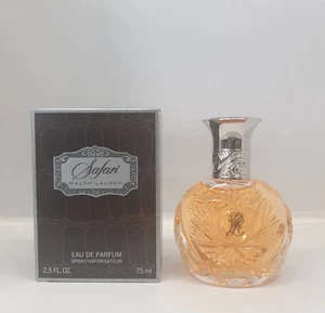 SAFARI Ralph Lauren Eau De Parfum MATURAL SPRAY 2.5 fl oz / 75 ml VINTAGE RARE - Picture 1 of 4