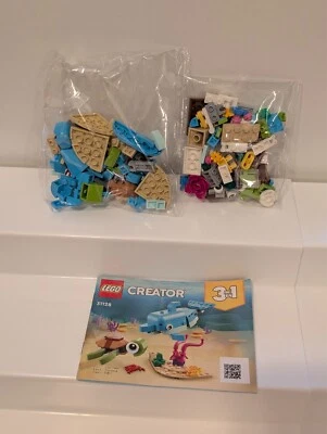 Lego Dolphin & Turtle Creator 3-in-1 31128, New & Sealed Bags (No Box) - Image 1 of 4
