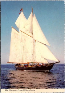 Postcard Nova Scotia Bluenose II Sailing Schooner Replica Oland & Sons - Picture 1 of 2