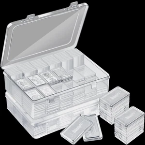 Silver Bar Case Silver Bar Holder Clear 1Oz Silver Bar Storage Acrylic Silver Bu - Picture 1 of 7