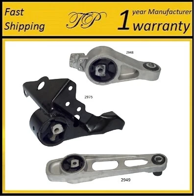 3PCS FRONT MOTOR & TRANS MOUNT FIT 2000-2003 Dodge Neon/CHRYSLER NEON 2.0L- AUTO - Image 1 of 4
