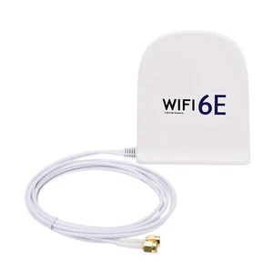 WiFi 6E Tri-Band Antenna 8dBi MIMO Magnetic Base RP-SMA for PCI/PCIe Network - Photo 1/7