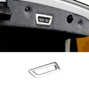 Tailgate Rear Door Button Trim 1PCS For BMW 3 4 Series GT 2013-2019 Silver Steel - Picture 1 of 6