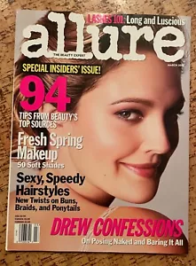DREW BARRYMORE • Allure Magazine Way Bandy - March 2002 Drew confessions - Picture 1 of 1