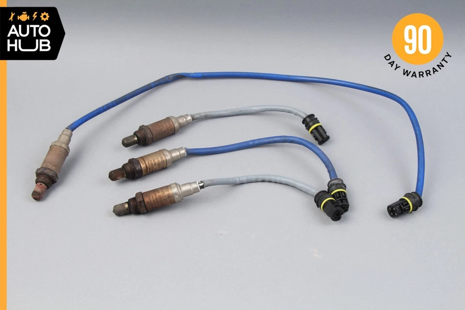 96-99 Mercedes R129 SL500 E420 Oxygen O2 Sensor Lambda Set of 4 0005408117 OEM - Image 1 of 4