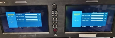 Rack Mount JVC DT-X71H 7" Dual LCD Monitor DT-X71HX2 - Image 1 of 4