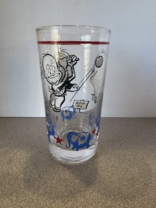 VINTAGE DWIGHT D EISENHOWER CAMPAIGN GLASS TUMBLER CS3R - Picture 1 of 5