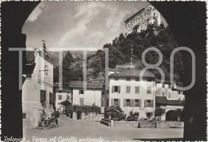 POLCENIGO - PIAZZA COL CASTELLO MEDIOEVALE (PORDENONE) 1957 - Foto 1 di 1
