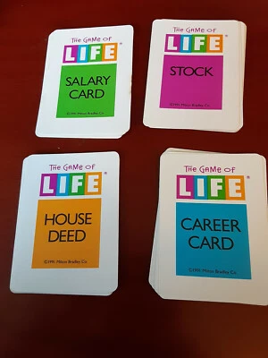 Parker Brothers The Game of Life 1991 Parts - Cards - Image 1 of 4